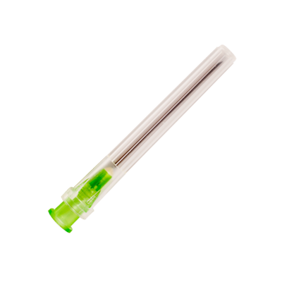 Sterile needle with luer fitting